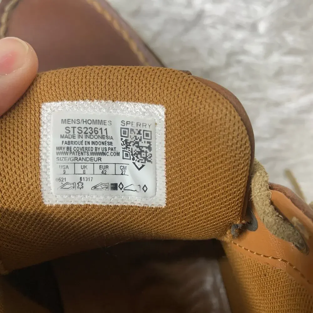Sperry leather suede